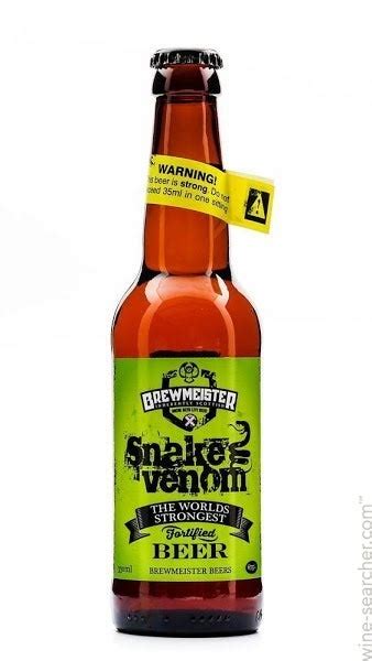 1. Brewmeister Snake Venom With a whopping 67% alcohol content, the …